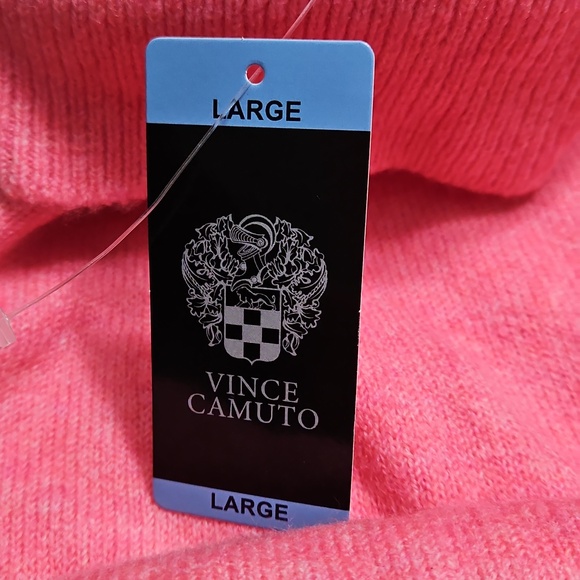 Vince Camuto Pop Pink Turtleneck Sweater - Picture 4 of 7